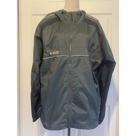 00'S Columbia Nylon Parka | Men's Size Large / Gray Charcoal | No Stains Y2K - Picture 2 of 10